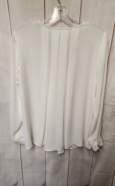 Dna Couture Women's Size S White Long Sleeve Top