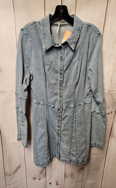 Free People Women's Size M Blue Dress