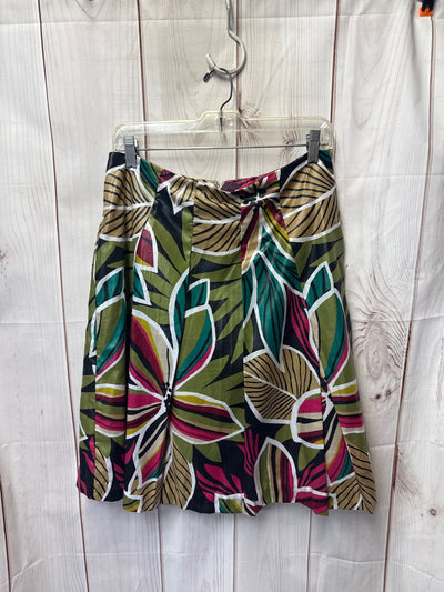 Worthington Women's Size 4 Green Floral Skirt