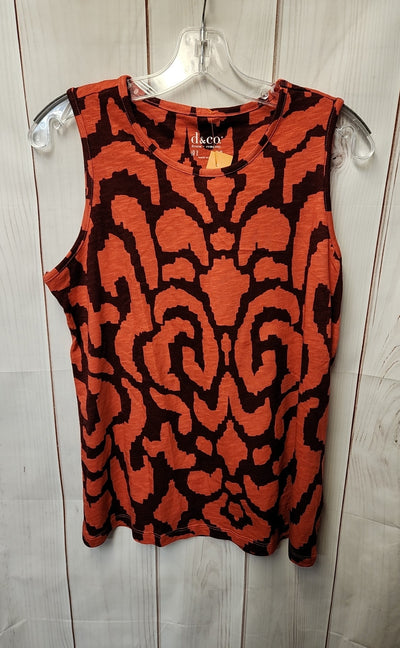 D & Co Women's Size S Red Sleeveless Top