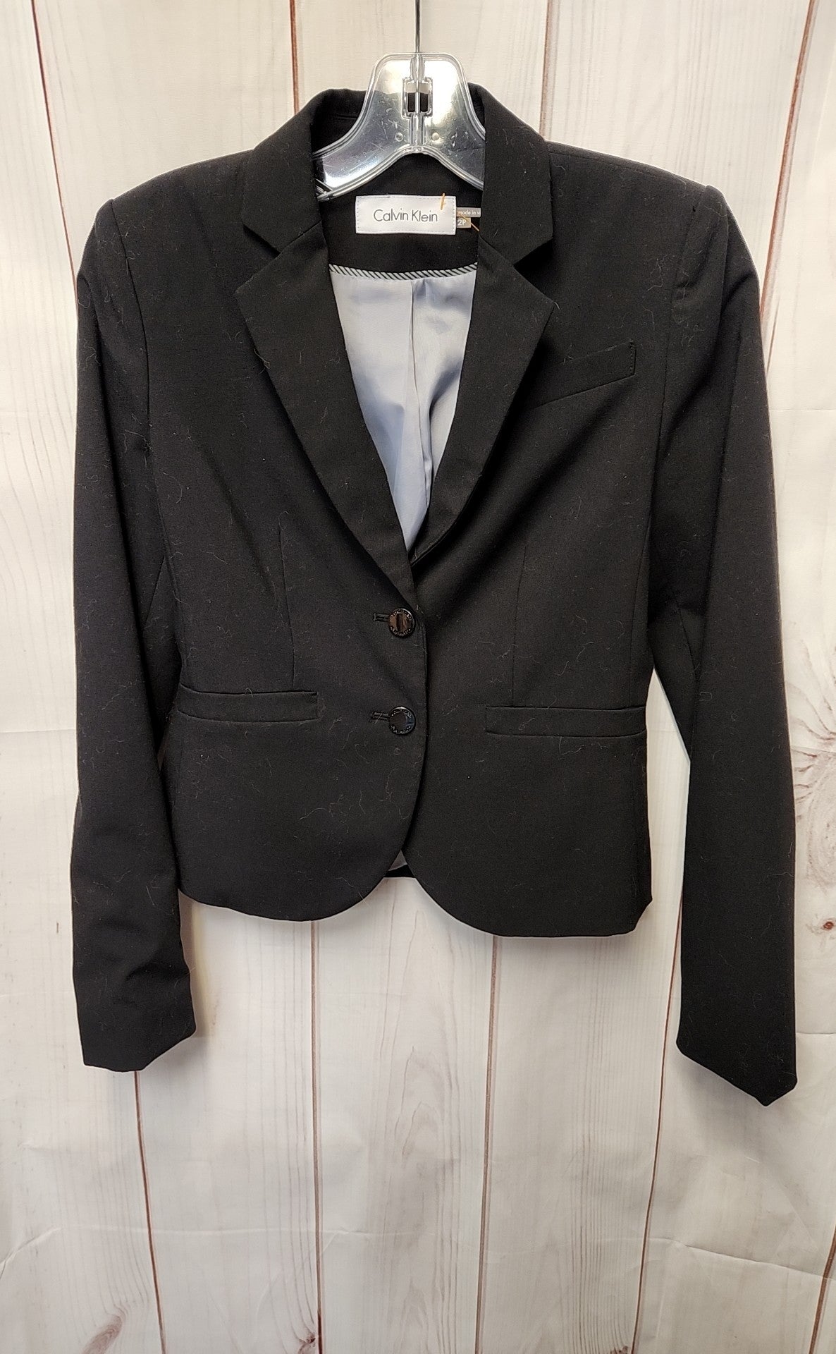 Calvin Klein Women's Size 2 Petite Black Jacket