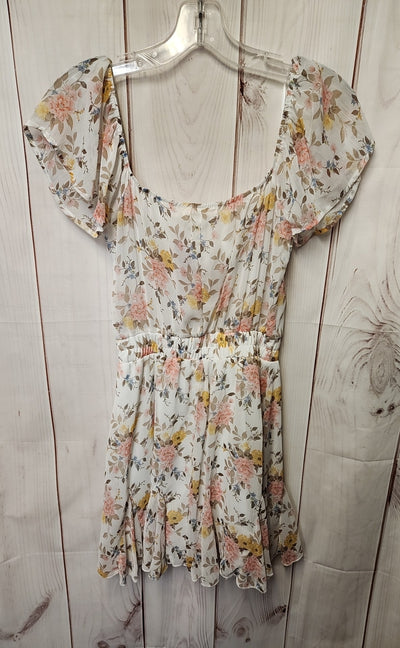 Mi Ami Women's Size XS White Floral Dress