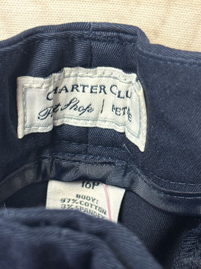 NWT Charter Club Women's Size 16 Petite Navy Shorts