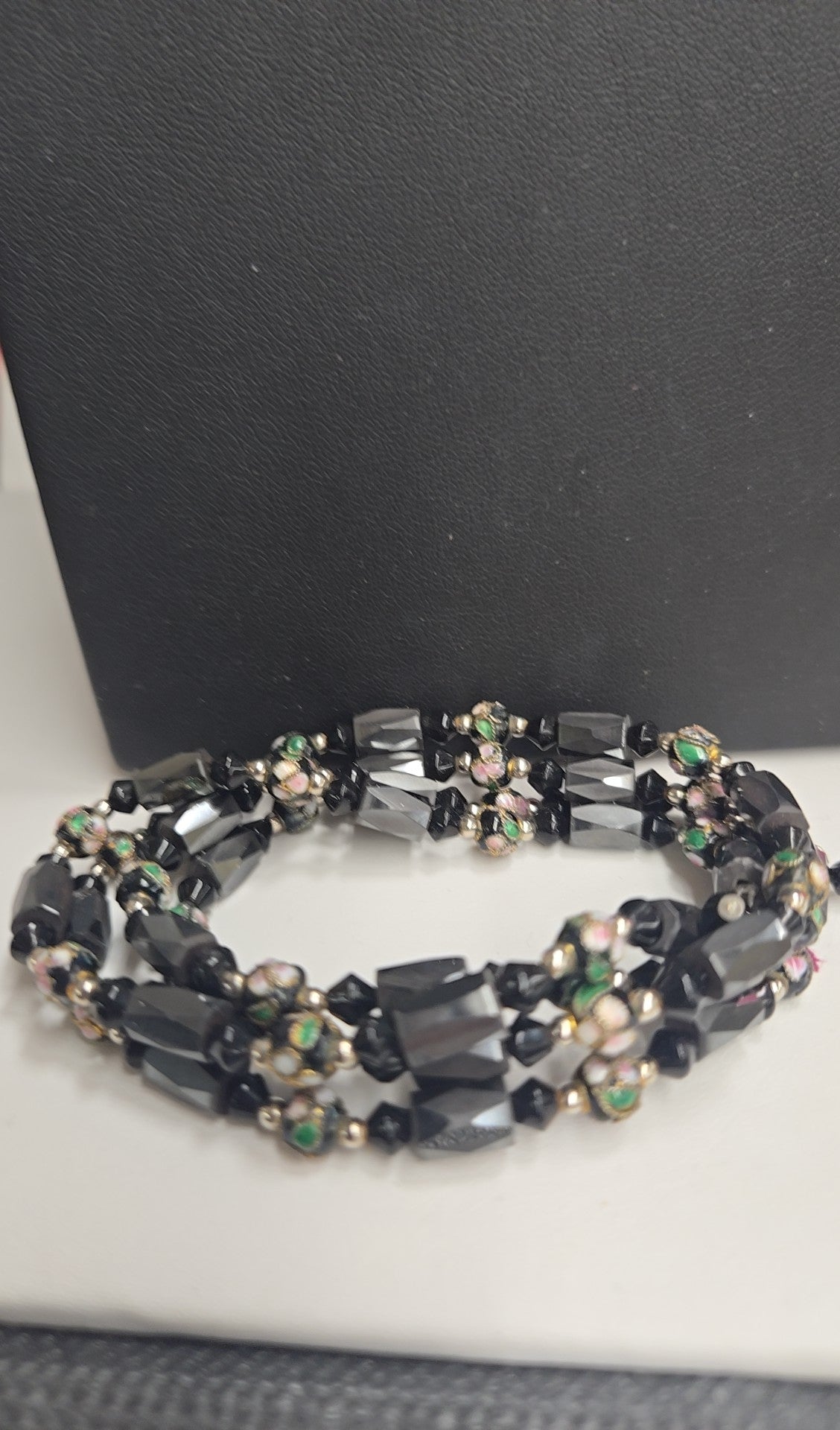 Gray Beaded Bracelet