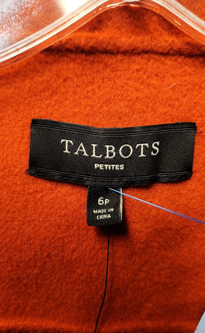 NWT Talbots Women's Size 6 Petite Red Wool Blend Jacket