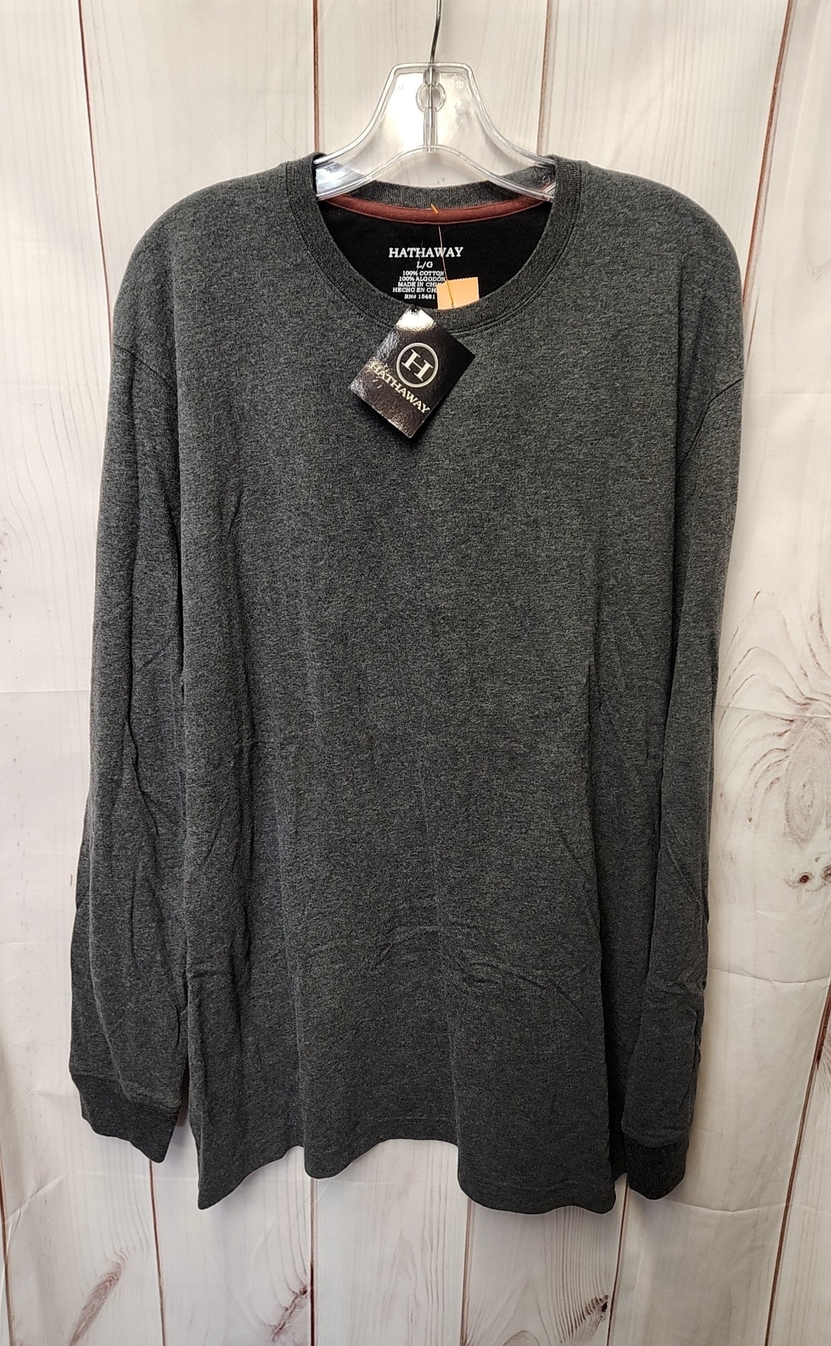 NWT Hathaway Men's Size L Gray Shirt