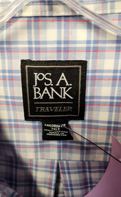 Jos A Bank Men's Size 2X Blue Shirt