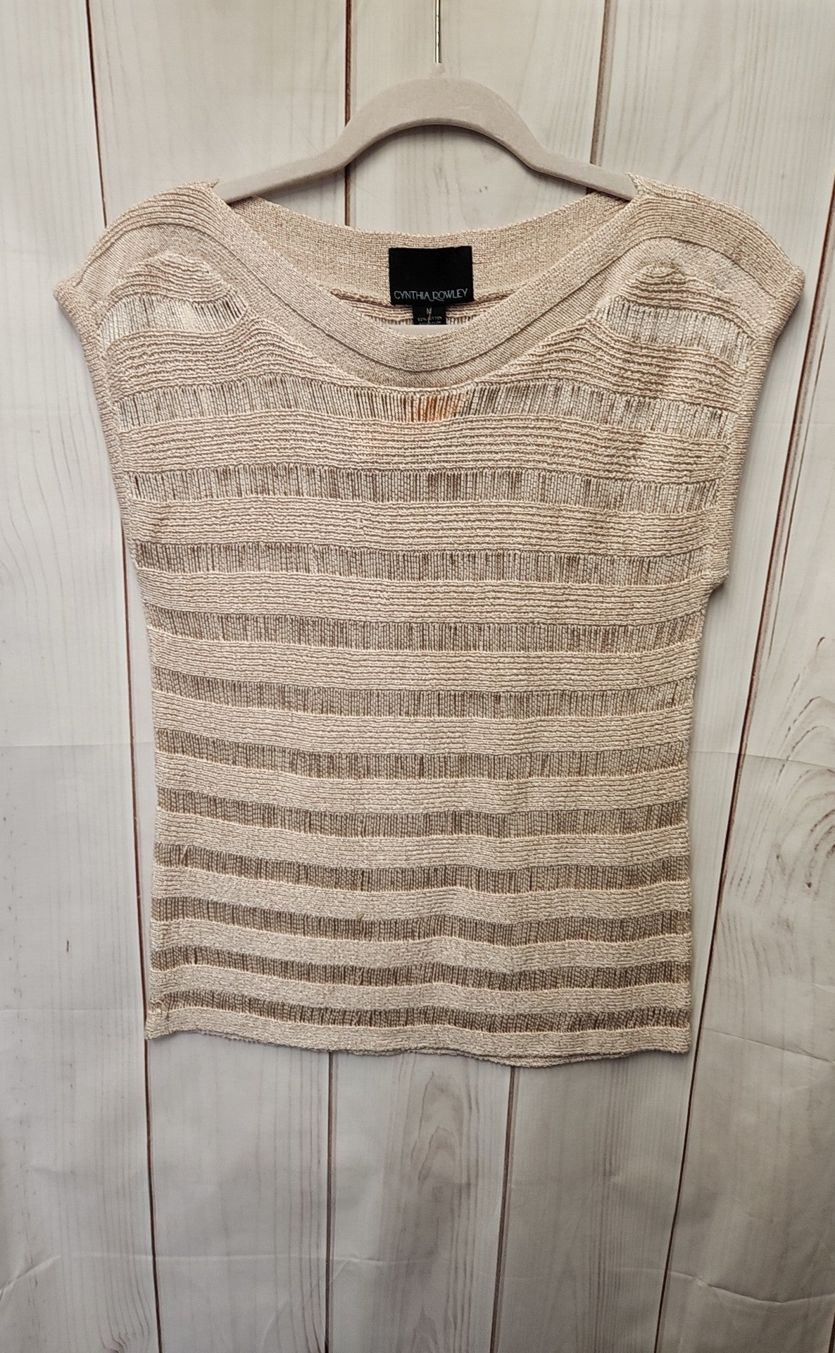 Cynthia Rowley Women's Size M Peach Sleeveless Top