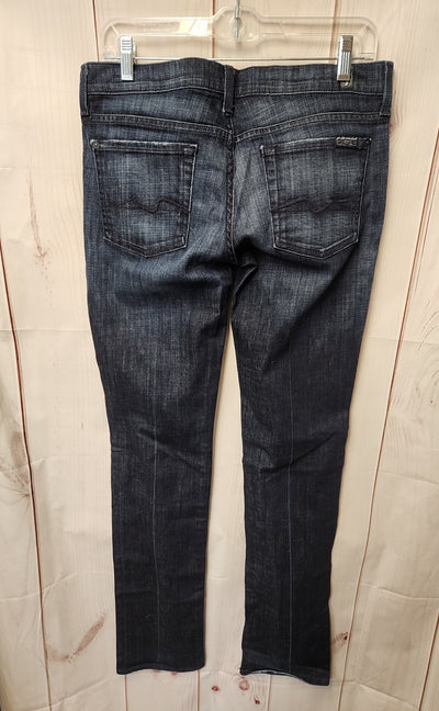 7 For All Mankind Women's Size 29 (7-8) Blue Jeans Straight Leg