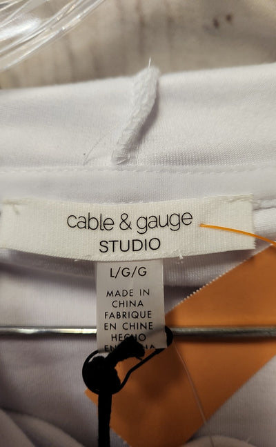 Cable & Gauge Women's Size L White Pants Set