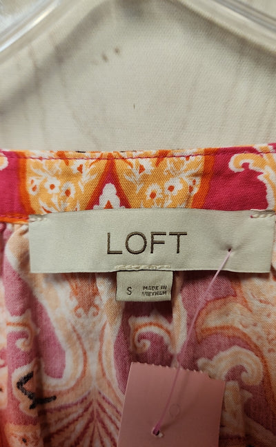 Loft Women's Size S Pink Long Sleeve Top