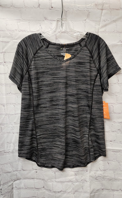 NWT Tek Gear Women's Size L Black Short Sleeve Top