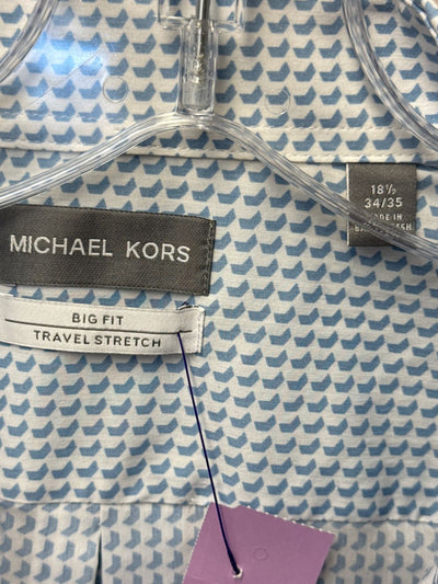 Michael Kors Men's Size XXL Blue Shirt