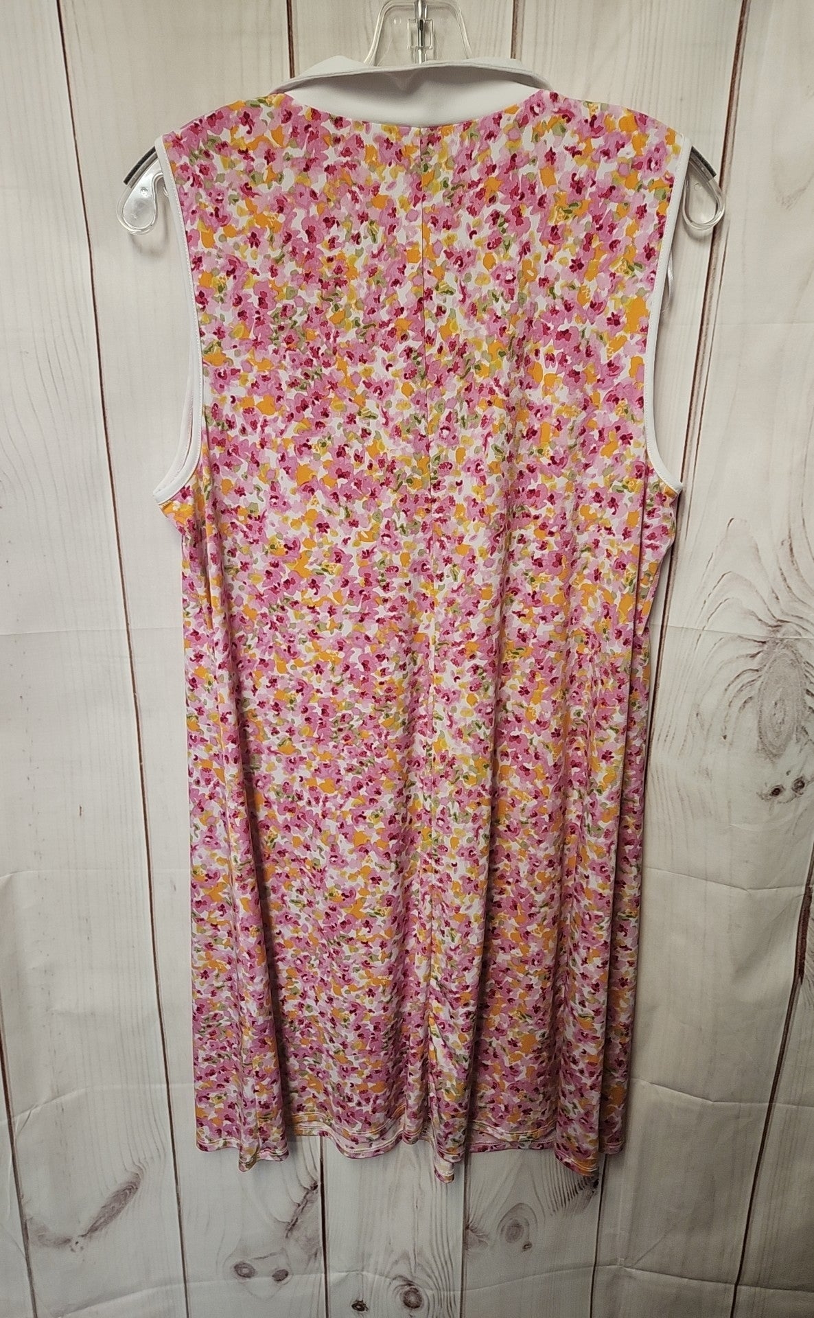 Msk Women's Size L Pink Floral Dress