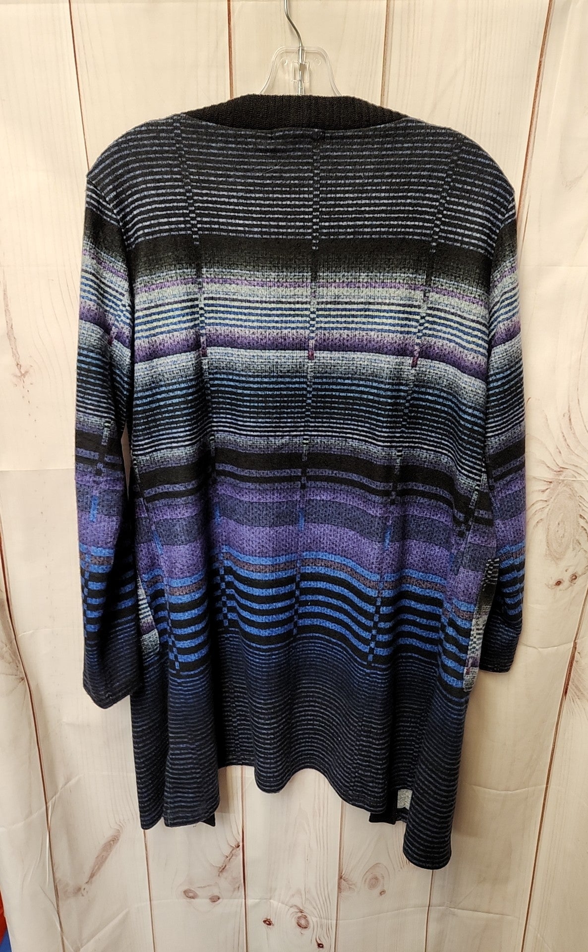 Trisha Tyler Women's Size M Black & Purple Cardigan