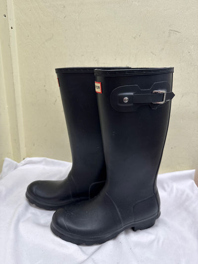 Hunter Women's Size 5 Black Boots Shoes