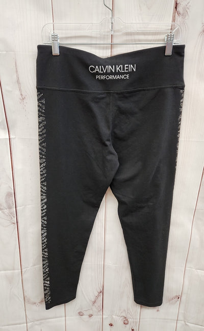 Calvin Klein Women's Size XL Black Beaded Leggings