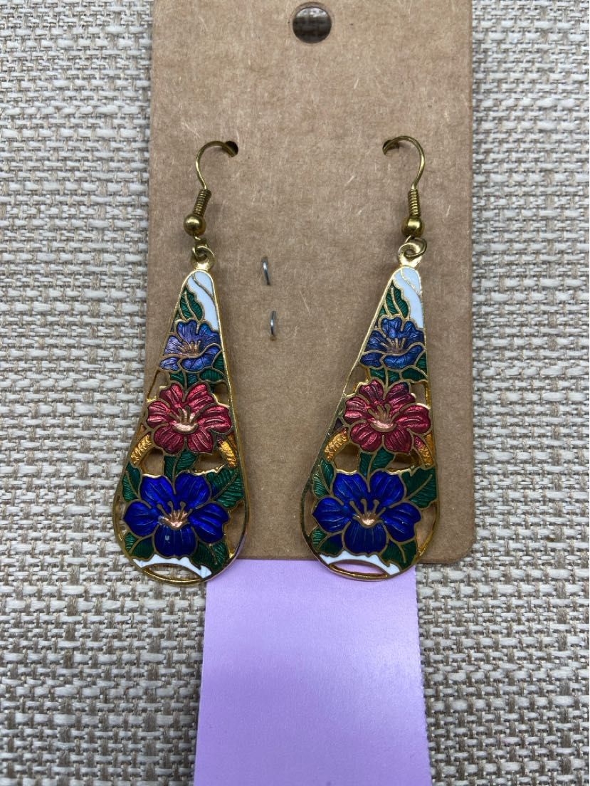 Gold Floral Earrings