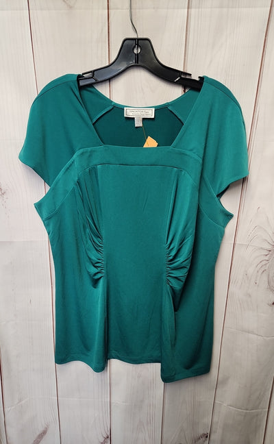 Simonton Says Women's Size L Green Short Sleeve Top