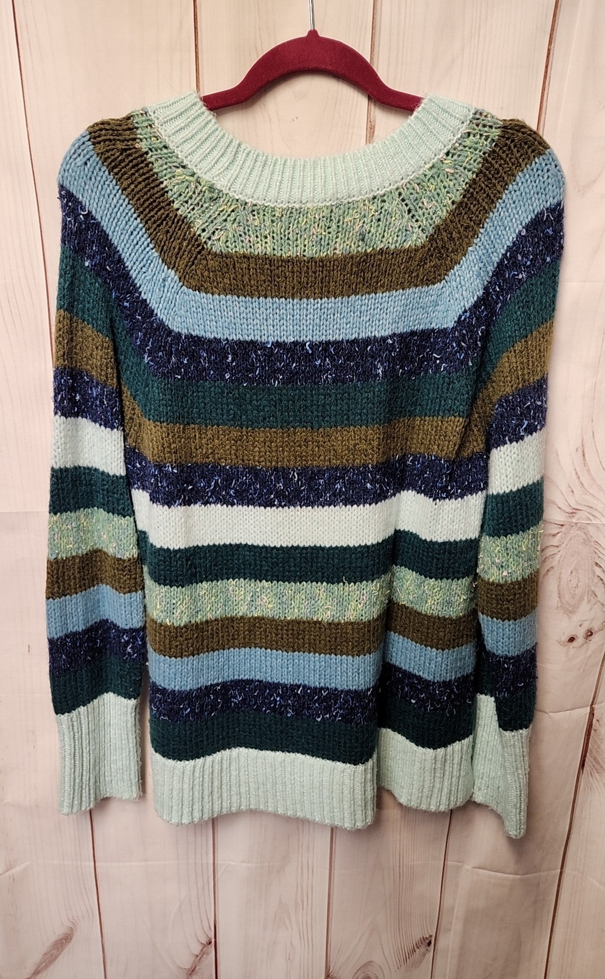 Talbots Women's Size L Blue & Green Sweater