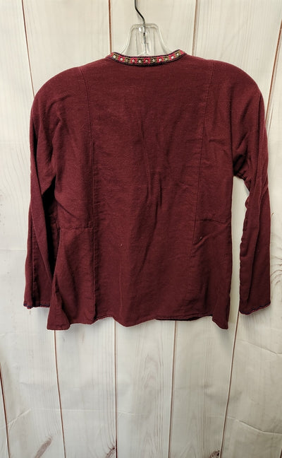 Madewell Women's Size XS Maroon Long Sleeve Top