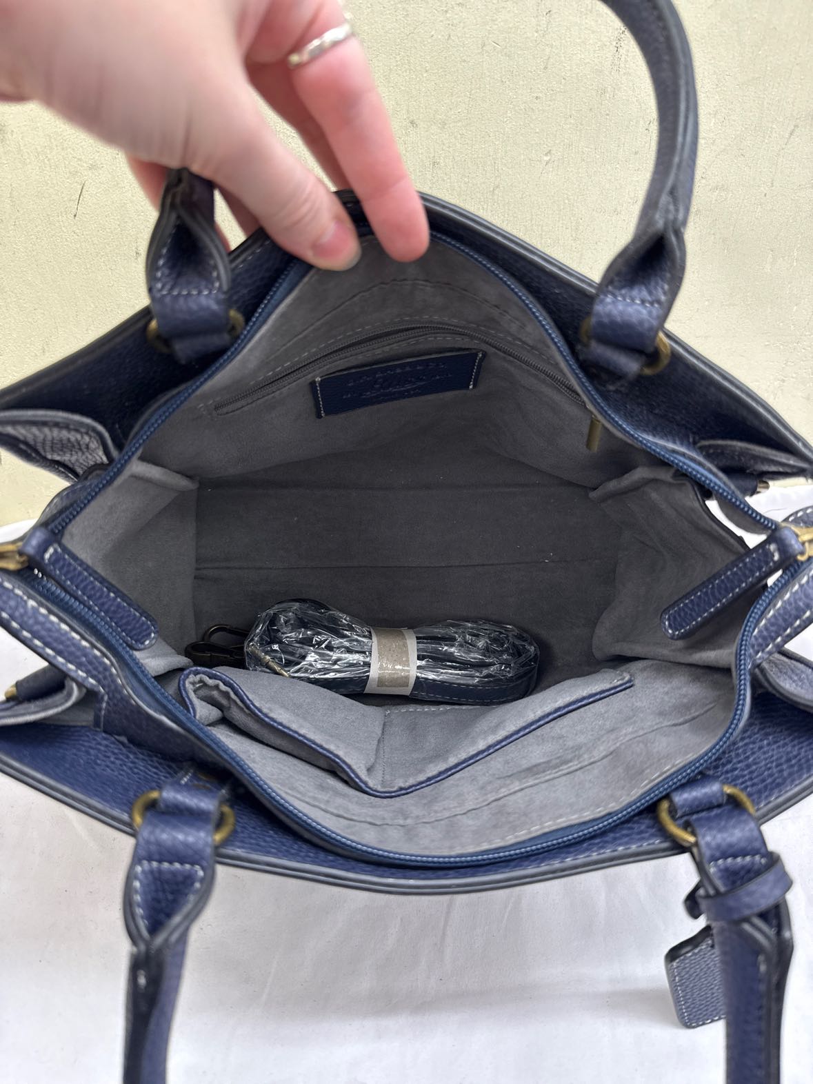 GH Bass Navy Purse Bag