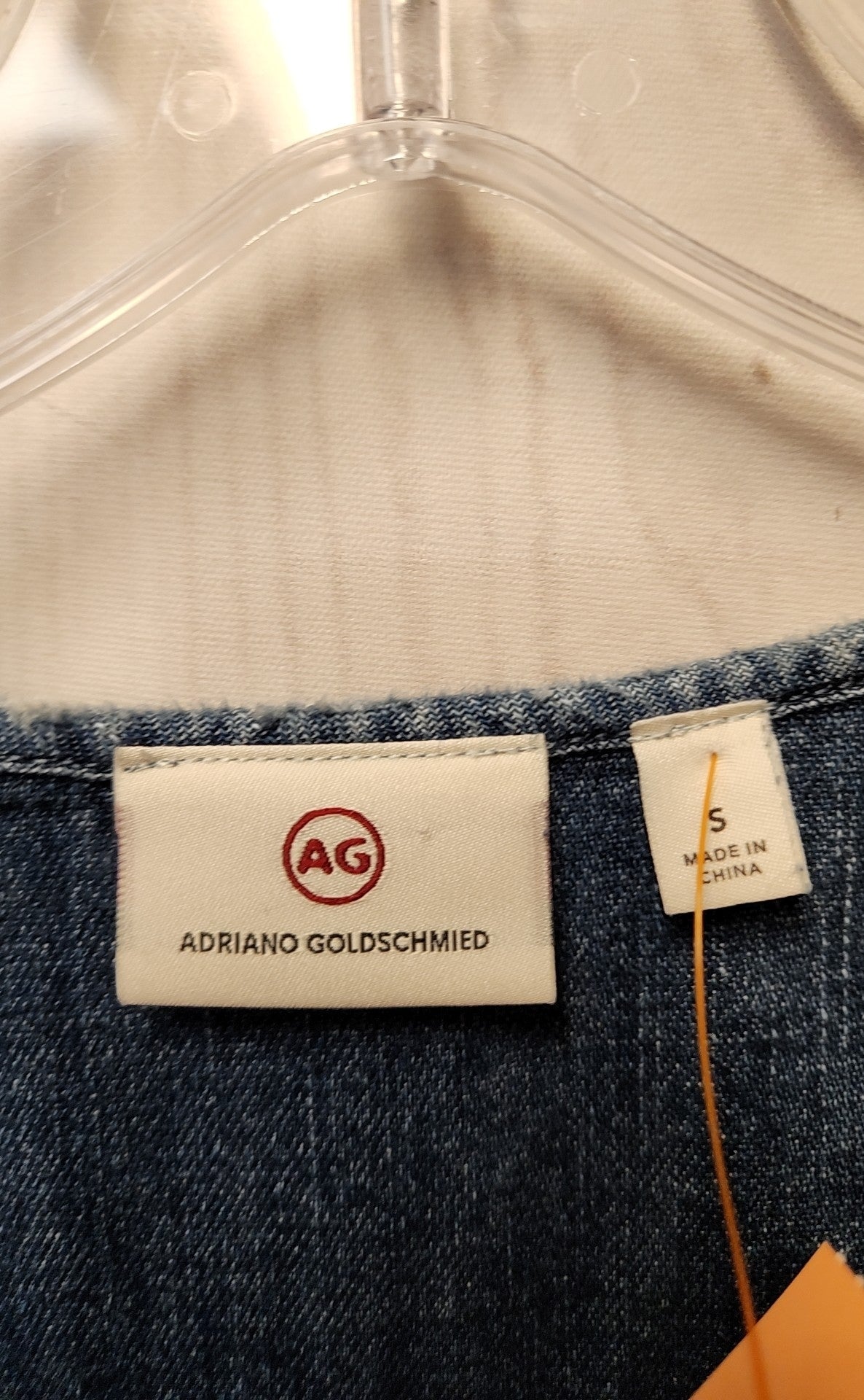 AG Adriano Goldschmied Women's Size S Blue Sleeveless Top