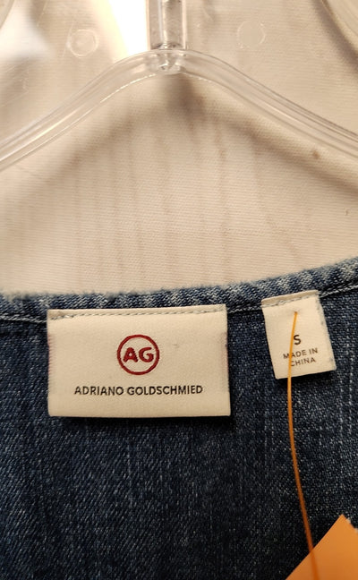 AG Adriano Goldschmied Women's Size S Blue Sleeveless Top