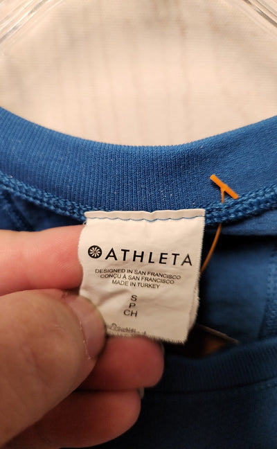 Athleta Women's Size S Blue Short Sleeve Top