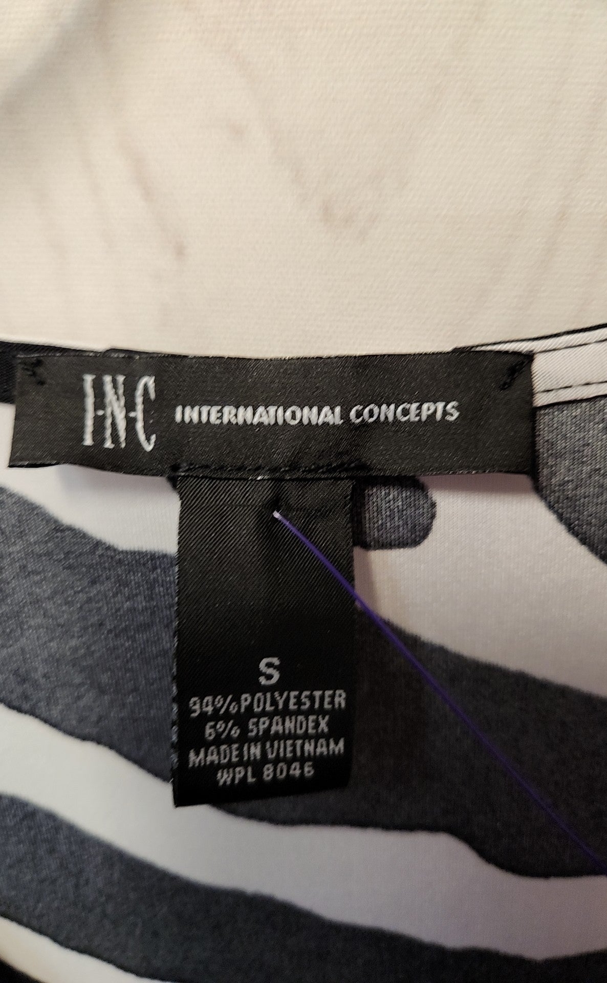 INC Women's Size S Black & White Dress