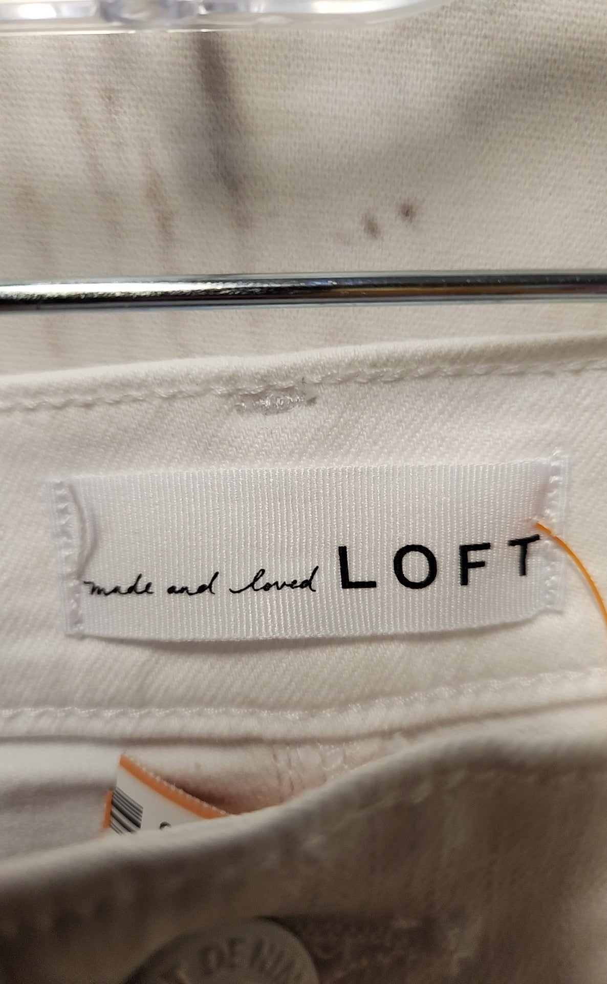 Loft Women's Size 26 (1-2) White Jeans The Kick Crop
