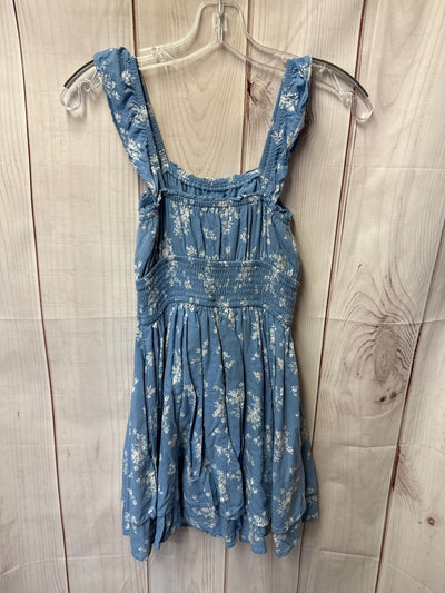 Hollister Women's Size S Blue Floral Dress