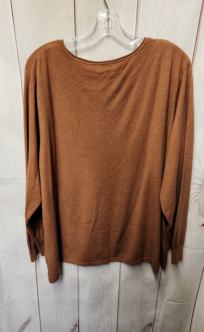 Milano Women's Size 2X Brown Sweater