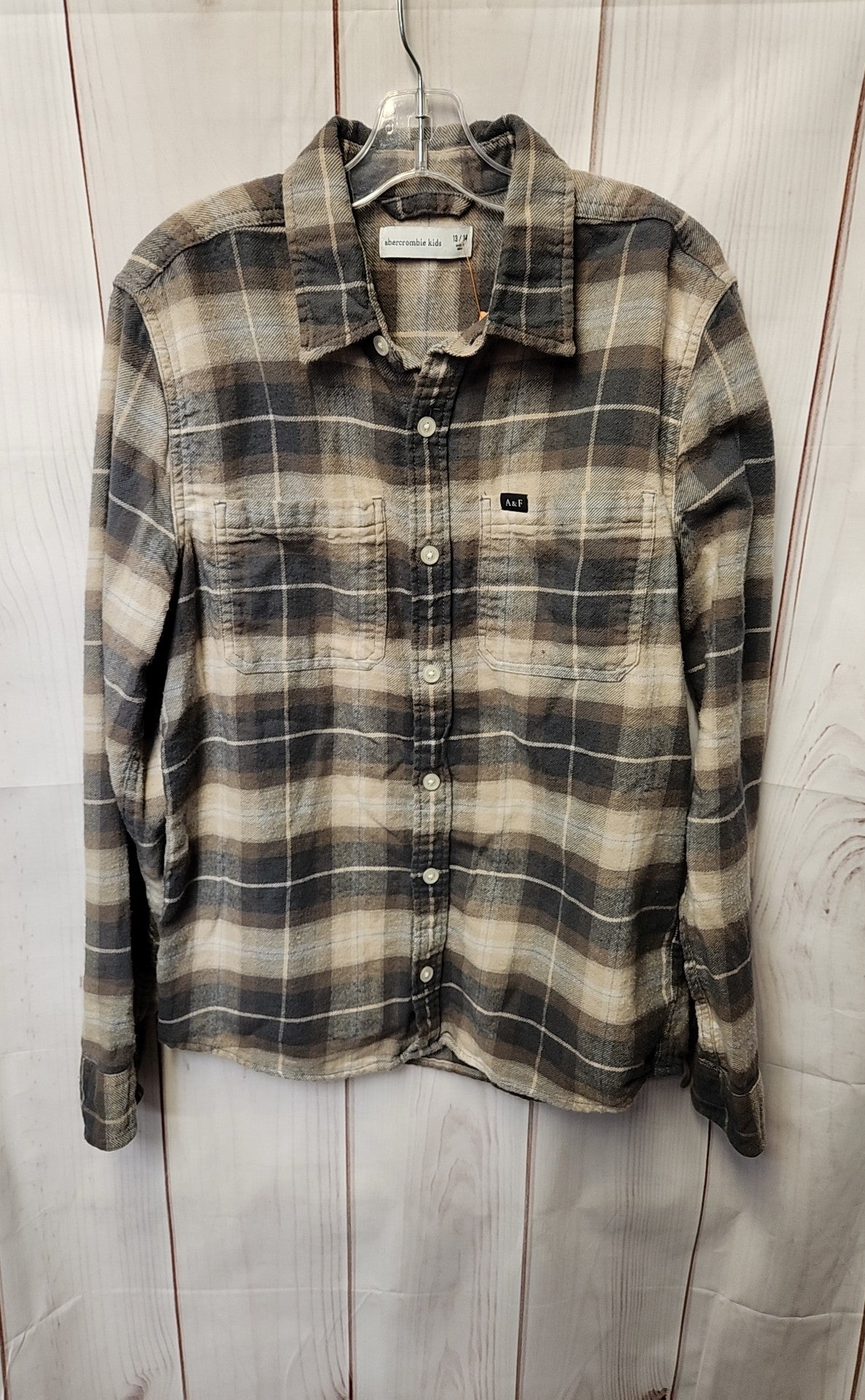 abercrombie Boy's Size 14 Gray Shirt