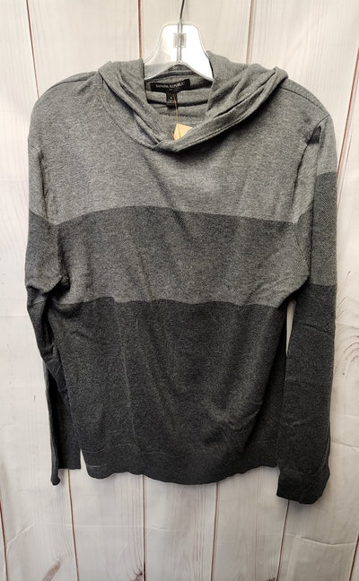 Banana Republic Men's Size L Gray Hooded Sweater