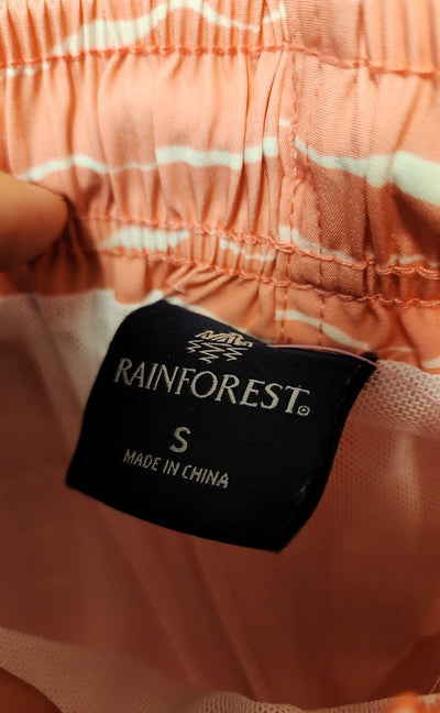 Rainforest Men's Size S Pink Swim Trunks