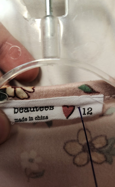 Beautees Girl's Size 12 Pink Shirt