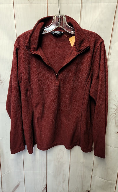 Lands End Women's Size L Maroon Sweatshirt
