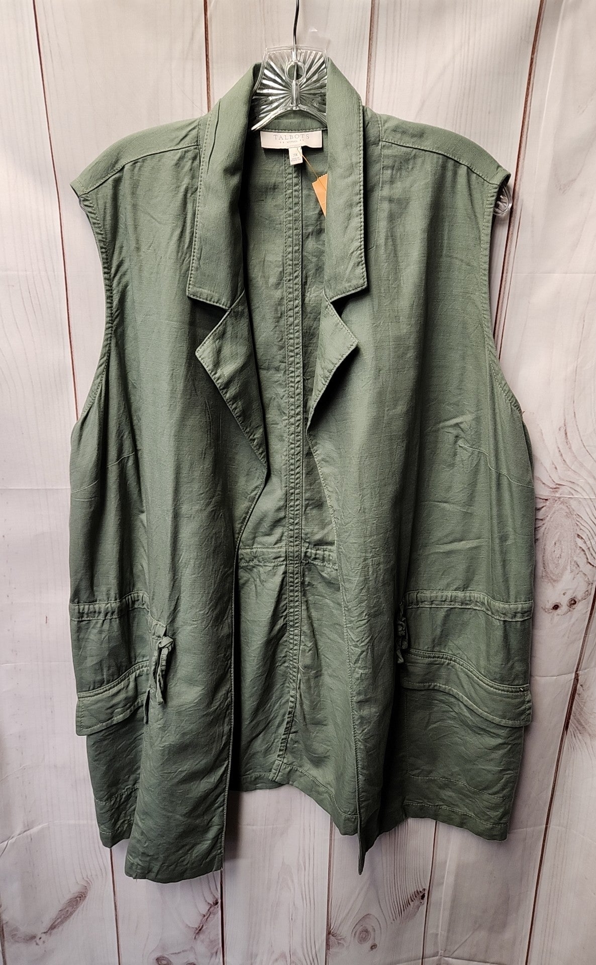 Talbots Women's Size 2X Green Cardigan