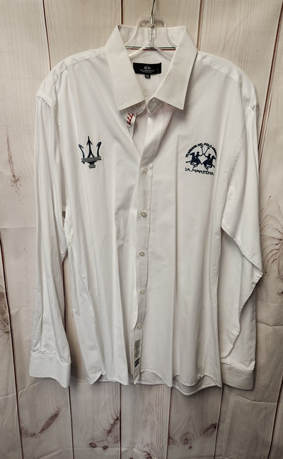 La Martina Buenos Aires Men's Size XXL White Shirt