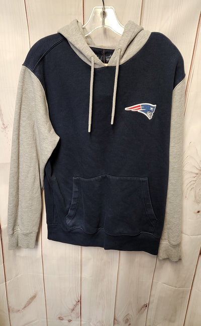 Patriots Men's Size S Navy Hooded Sweatshirt
