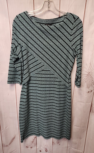 J McLaughlin Women's Size M Black & Blue Dress
