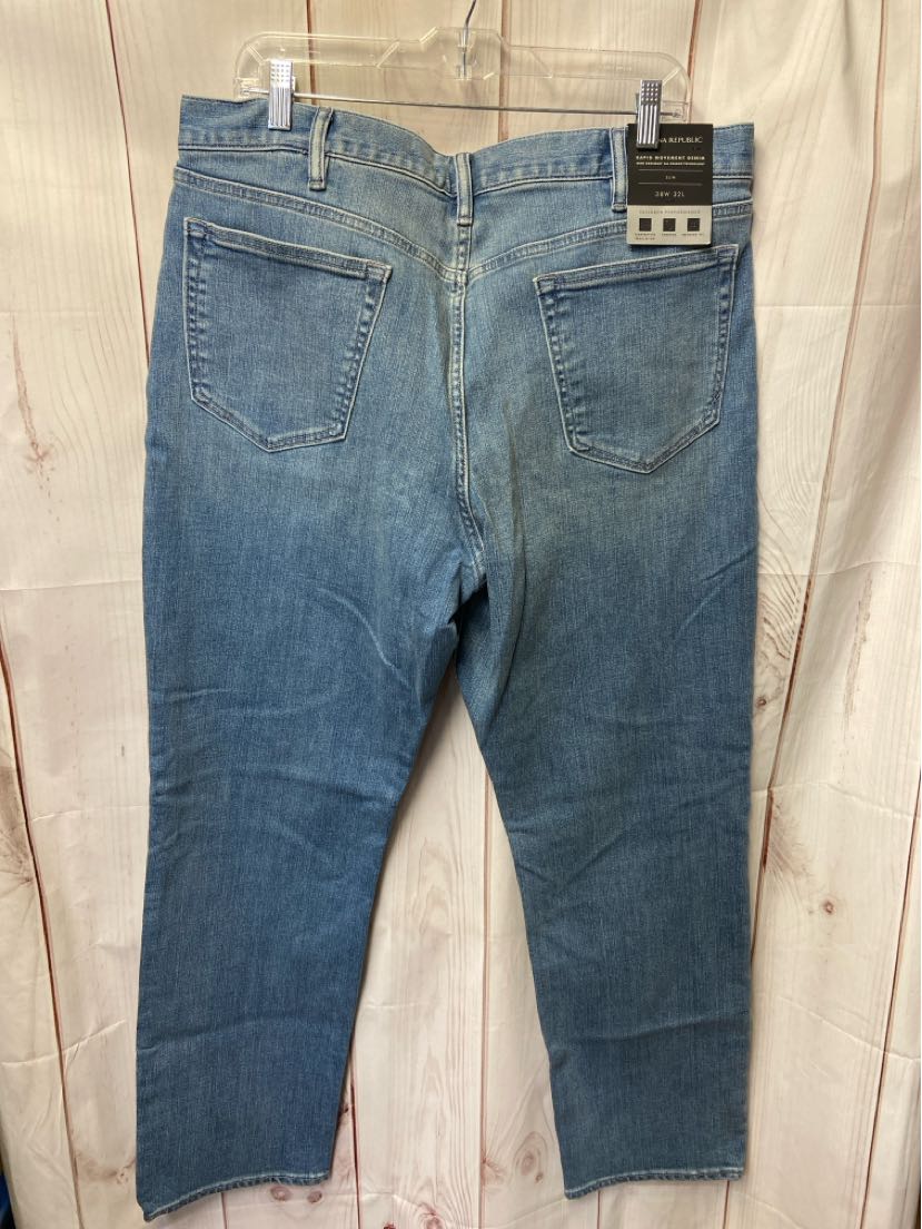 Banana Republic Men's Size 38x32 Blue Jeans Slim Fit