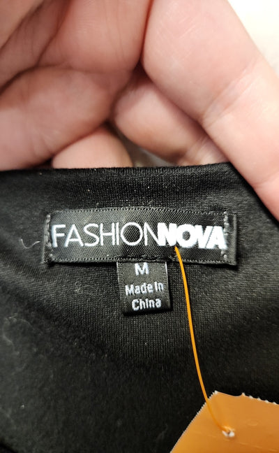 Fashion Nova Women's Size M Black Sleeveless Top