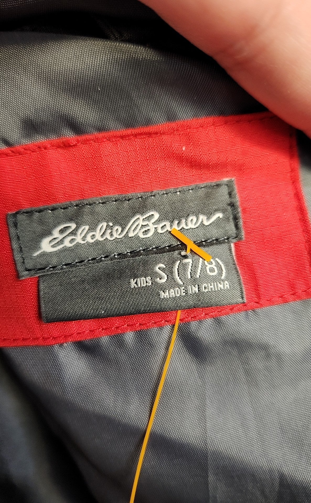 Eddie Bauer Boy's Size 7/8 Gray & Red 2 Pcs Jacket