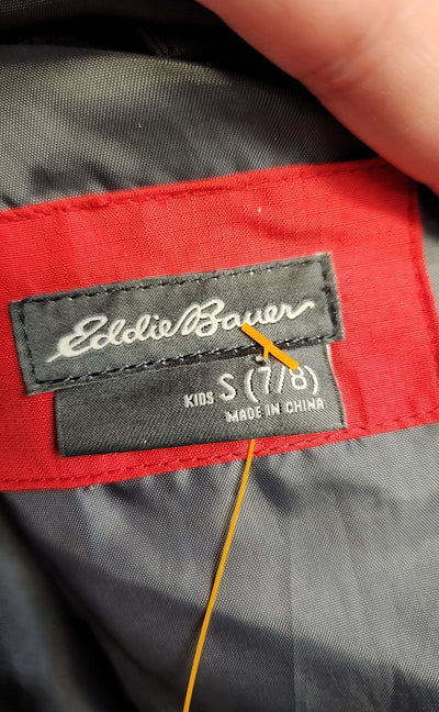 Eddie Bauer Boy's Size 7/8 Gray & Red 2 Pcs Jacket