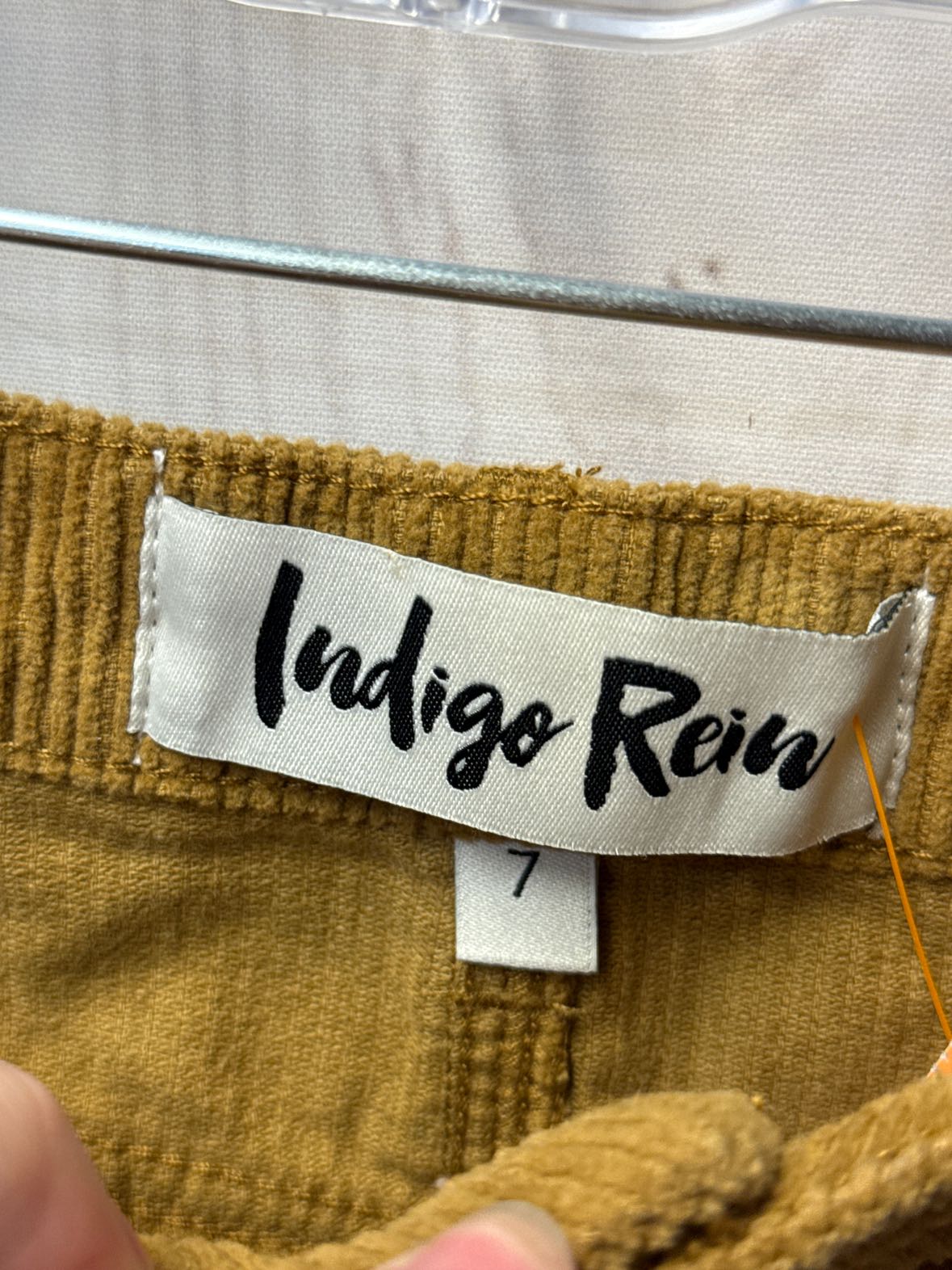 NWT Indigo Rein Women's Size 7 Tan Corduroy Skirt