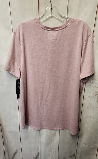 NWT Skechers Women's Size 2X Pink Short Sleeve Top