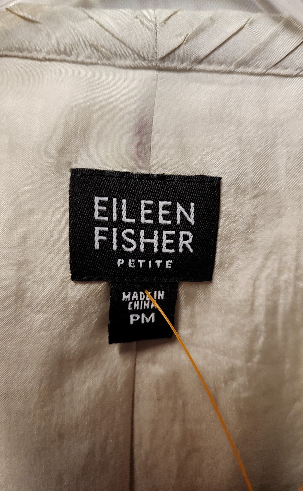 Eileen Fisher Women's Size M Petite Beige Cardigan