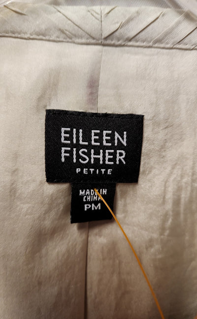 Eileen Fisher Women's Size M Petite Beige Cardigan